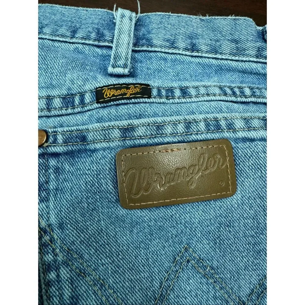 Wrangler Cowboy Cut Original Fit Denim Mens Jeans Size 38x32